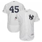 Men's Luke Voit #45 New York Yankees 2019 Postseason Flex Base Team Jersey White