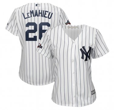 Women's DJ LeMahieu #26 New York Yankees 2019 Postseason Cool Base Player Jersey White