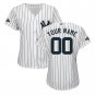 Custom Women's New York Yankees 2019 Postseason Cool Base Jersey White