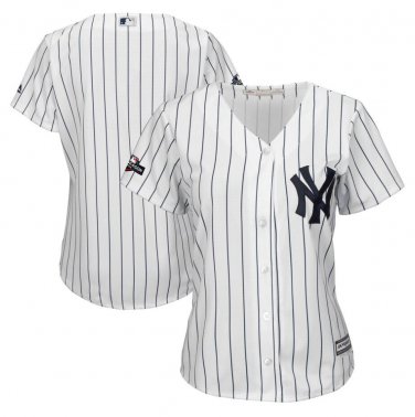 Women's New York Yankees 2019 Postseason Cool Base Jersey White