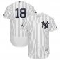 Men's Didi Gregorius #18 New York Yankees 2019 Postseason Flex Base Team Jersey White