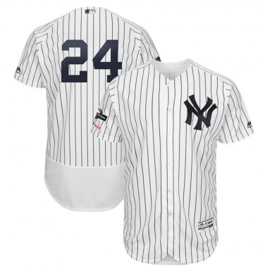Men's Gary Sanchez #24 New York Yankees 2019 Postseason Flex Base Team Jersey White