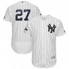 Men's Giancarlo Stanton #27 New York Yankees 2019 Postseason Flex Base Team Jersey White