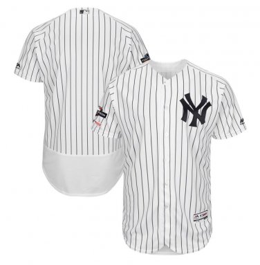 Men's New York Yankees 2019 Postseason Flex Base Team Jersey White