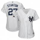 Women's Giancarlo Stanton #27 New York Yankees 2019 Postseason Cool Base Player Jersey White