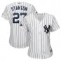 Women's Giancarlo Stanton #27 New York Yankees 2019 Postseason Cool Base Player Jersey White