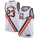 Men's Lou Williams #23 LA Clippers Hardwood Classics Swingman Jersey White
