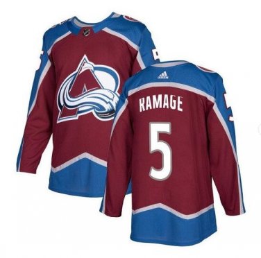 Men's Rob Ramage #5 Colorado Avalanche Jersey Burgundy Size S M L XL XXL XXXL