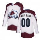 Custom Men's Colorado Avalanche Jersey White Size S M L XL XXL XXXL
