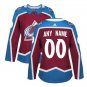 Custom Women's Colorado Avalanche Home Jersey Burgundy Size S M L XL XXL
