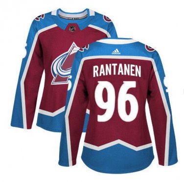 Women's Mikko Rantanen #96 Colorado Avalanche Home Player Jersey Burgundy Size S M L XL XXL