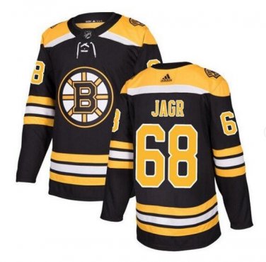 Men's Jaromir Jagr #68 Boston Bruins Jersey Black Size S M L XL XXL XXXL