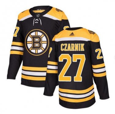 Men's Austin Czarnik #27 Boston Bruins Jersey Black Size S M L XL XXL XXXL