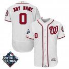 Custom Men's Washington Nationals 2019 World Series Flex Base Home Jersey White