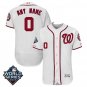 Custom Men's Washington Nationals 2019 World Series Flex Base Home Jersey White