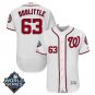 Men's Sean Doolittle #63 Washington Nationals 2019 World Series Flex Base Home Player Jersey White