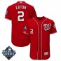 Men's Adam Eaton #2 Washington Nationals 2019 World Series Flex Base Home Player Jersey Red