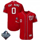 Custom Men's Washington Nationals 2019 World Series Flex Base Home Jersey Red