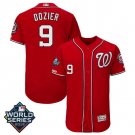 Men's Brian Dozier #9 Washington Nationals 2019 World Series Flex Base Home Player Jersey Red