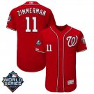 Men's Ryan Zimmerman #11 Washington Nationals 2019 World Series Flex Base Home Player Jersey Red