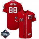 Men's Gerardo Parra #88 Washington Nationals 2019 World Series Flex Base Home Player Jersey Red