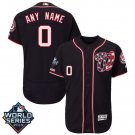 Custom Men's Washington Nationals 2019 World Series Flex Base Home Jersey Navy