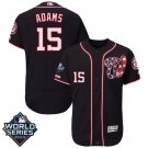 Men's Matt Adams #15 Washington Nationals 2019 World Series Flex Base Home Player Jersey Navy