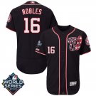 Men's Victor Robles #16 Washington Nationals 2019 World Series Flex Base Home Player Jersey Navy