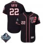 Men's Juan Soto #22 Washington Nationals 2019 World Series Flex Base Home Player Jersey Navy