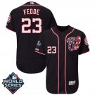 Men's Erick Fedde #23 Washington Nationals 2019 World Series Flex Base Home Player Jersey Navy