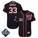 Men's Matt Grace #33 Washington Nationals 2019 World Series Flex Base Home Player Jersey Navy