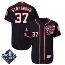 Men's Stephen Strasburg #37 Washington Nationals 2019 World Series Flex Base Home Player Jersey Navy