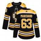 Women's Brad Marchand #63 Boston Bruins Home Player Jersey Black Size S M L XL XXL