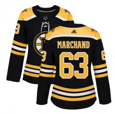 Women's Brad Marchand #63 Boston Bruins Home Player Jersey Black Size S M L XL XXL