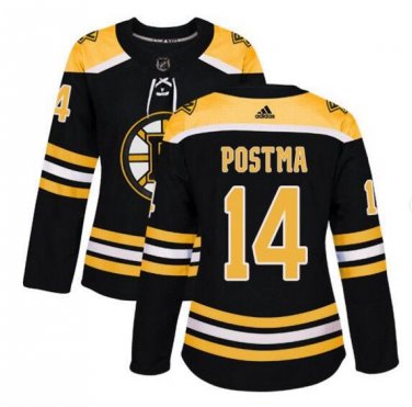 Women's Paul Postma #14 Boston Bruins Home Player Jersey Black Size S M L XL XXL