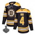 Men's Bobby Orr #4 Boston Bruins 2019 Stanley Cup Final Player Jersey Black