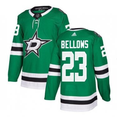 Men's Brian Bellows #23 Dallas Stars Home Player Jersey Kelly Green