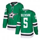 Men's Jamie Oleksiak #5 Dallas Stars Home Player Jersey Kelly Green