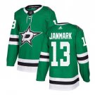 Men's Mattias Janmark #13 Dallas Stars Home Player Jersey Kelly Green