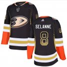 Men's Teemu Selanne #8 Anaheim Ducks 2019 Home Player Jersey Black Drift Fashion