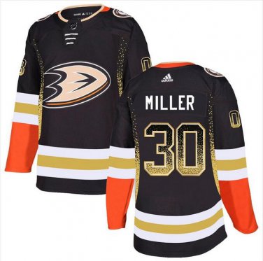 Men's Ryan Miller #30 Anaheim Ducks 2019 Home Player Jersey Black Drift Fashion
