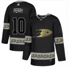 Men's Corey Perry #10 Anaheim Ducks Home Player Jersey Black Team Logos Fashion
