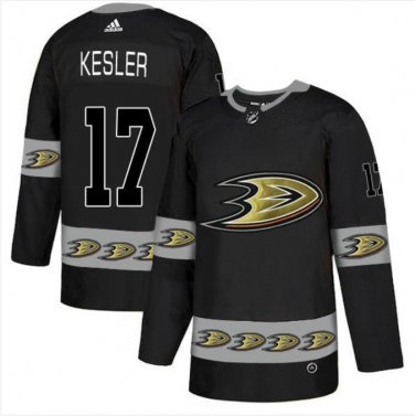 Men's Ryan Kesler #17 Anaheim Ducks Home Player Jersey Black Team Logos Fashion