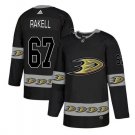 Men's Rickard Rakell #67 Anaheim Ducks Home Player Jersey Black Team Logos Fashion