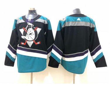 Men's Anaheim Ducks Alternate Jersey Black Teal