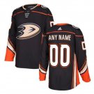 Custom Men's Anaheim Ducks Home Jersey Black