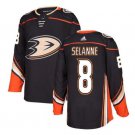 Men's Teemu Selanne #8 Anaheim Ducks Home Player Jersey Black