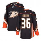 Men's John Gibson #36 Anaheim Ducks Home Player Jersey Black