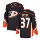 Men's Nick Ritchie #37 Anaheim Ducks Home Player Jersey Black