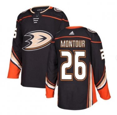 Men's Brandon Montour #26 Anaheim Ducks Home Player Jersey Black